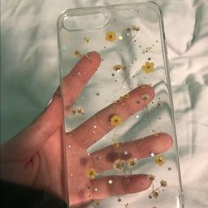 pressed flowers iphone case